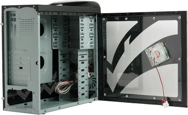 Alt view image 10 of 14 - Powertek PT-eviltek-case100 Black Computer Case W/Side Panel Window