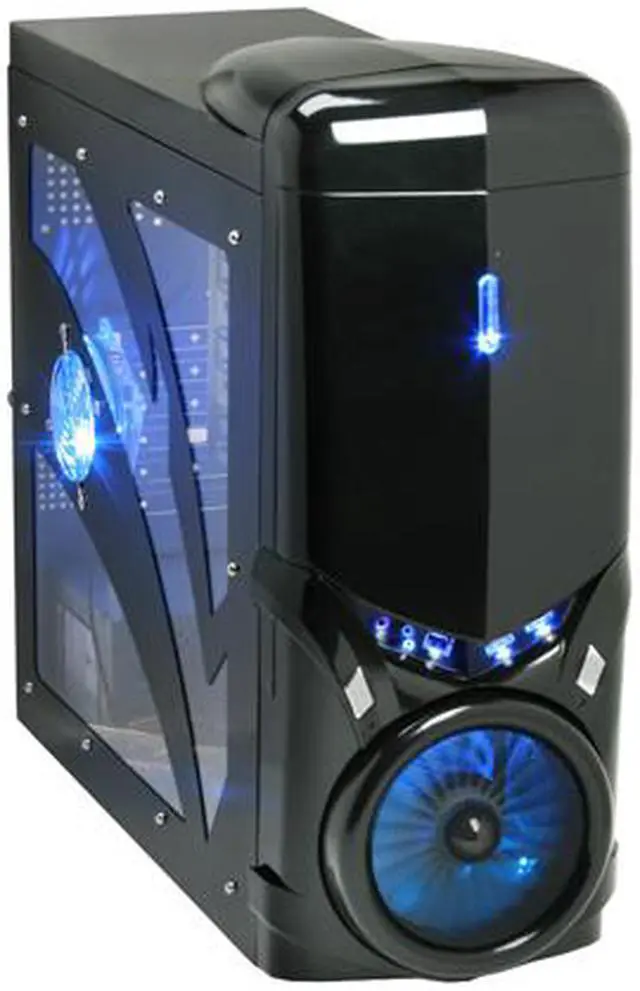 Main image of Powertek PT-eviltek-case100 Black Computer Case W/Side Panel Window