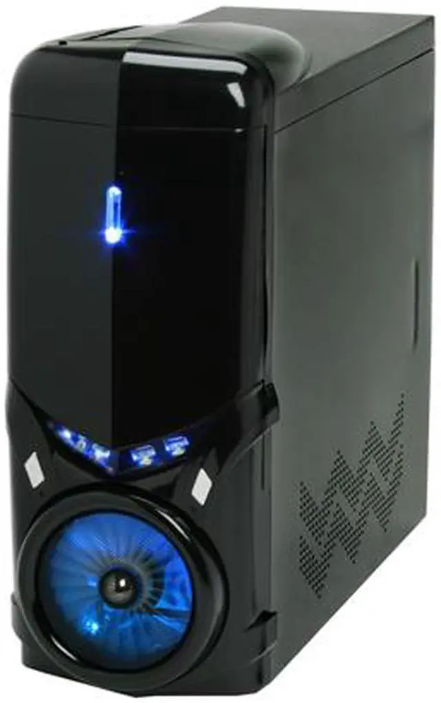 Alt view image 2 of 14 - Powertek PT-eviltek-case100 Black Computer Case W/Side Panel Window