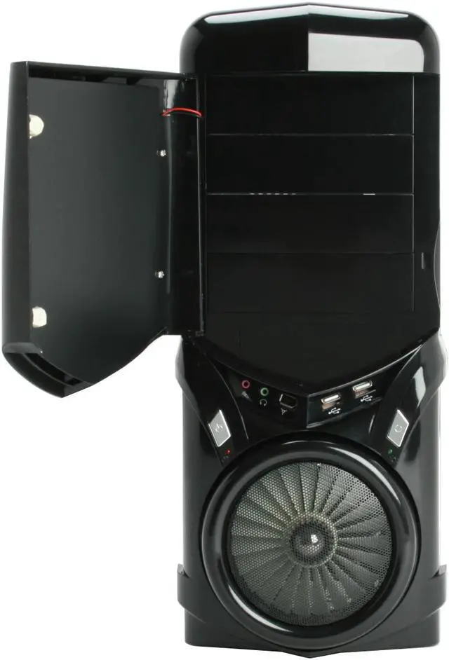 Alt view image 4 of 14 - Powertek PT-eviltek-case100 Black Computer Case W/Side Panel Window