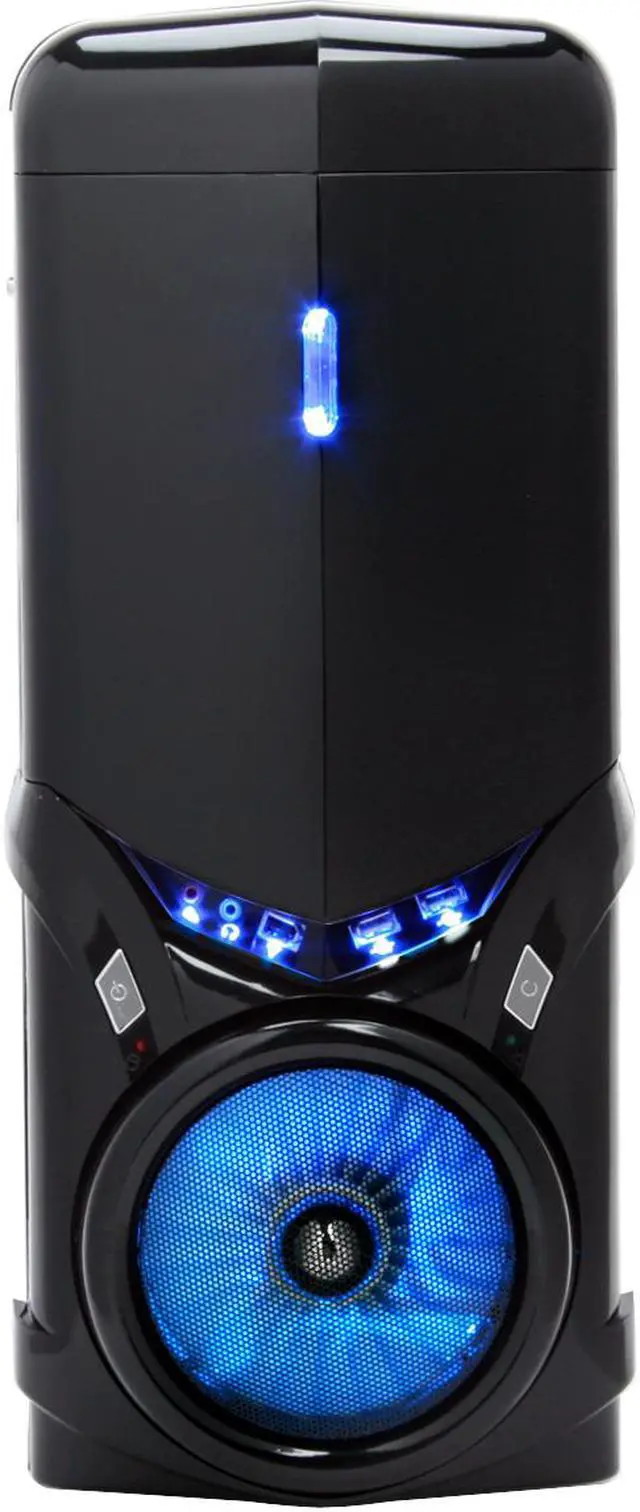 Alt view image 3 of 14 - Powertek PT-eviltek-case100 Black Computer Case W/Side Panel Window