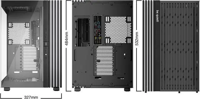 Alt view image 3 of 8 - be quiet! LIGHT BASE 900 DX Black ABS / Steel / Tempered Glass ATX Full Tower Case