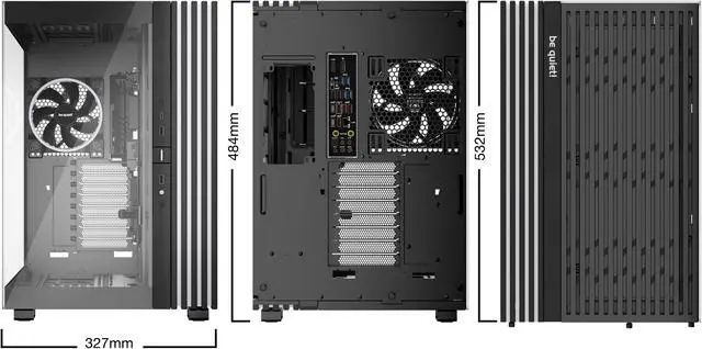 Alt view image 3 of 9 - be quiet! LIGHT BASE 900 FX Black ABS / Steel / Tempered Glass ATX Full Tower Case
