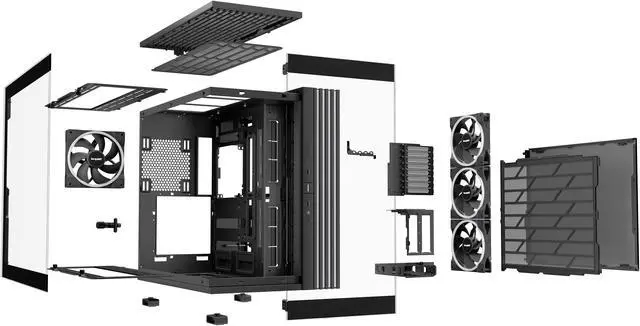 Alt view image 6 of 9 - be quiet! LIGHT BASE 900 FX Black ABS / Steel / Tempered Glass ATX Full Tower Case
