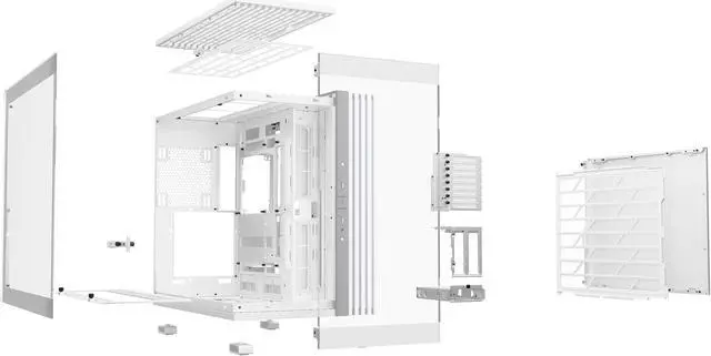 Alt view image 6 of 8 - be quiet! LIGHT BASE 900 DX White ABS / Steel / Tempered Glass ATX Full Tower Case