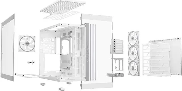 Alt view image 6 of 9 - be quiet! LIGHT BASE 900 FX White ABS / Steel / Tempered Glass ATX Full Tower Case