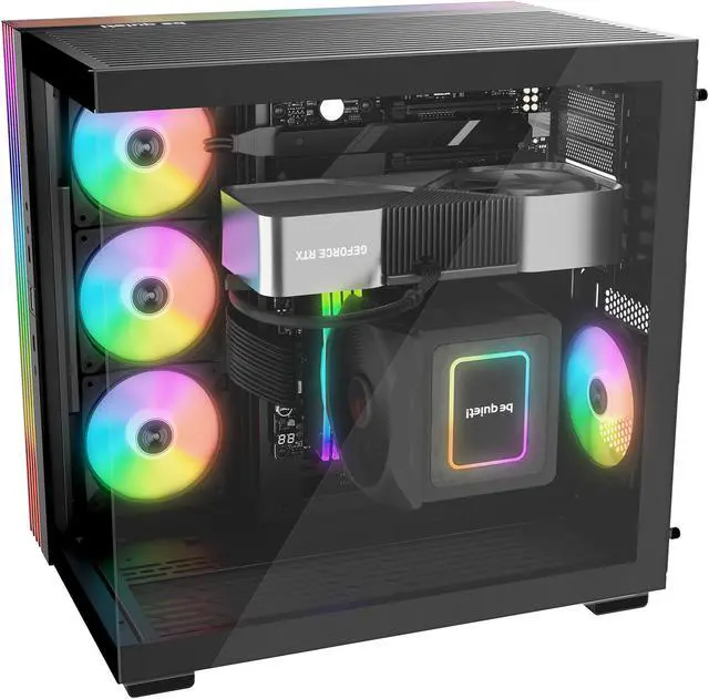 Alt view image 5 of 9 - be quiet! LIGHT BASE 600 LX Black ABS / Steel / Tempered Glass ATX Mid Tower Case