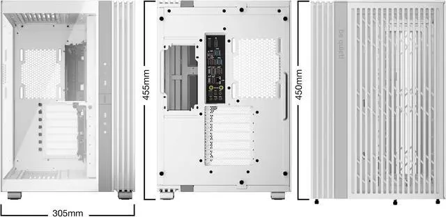 Alt view image 2 of 9 - be quiet! Light Base 600 DX - White Steel (SGCC), ABS, Glass ATX Mid Tower Case