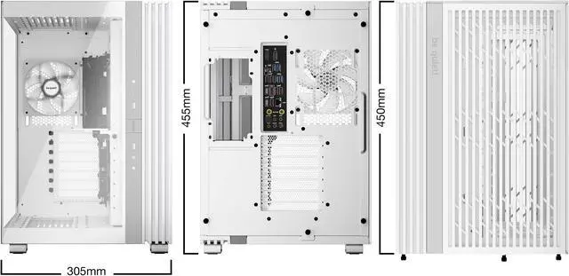 Alt view image 2 of 9 - be quiet! LIGHT BASE 600 LX White ABS / Steel / Tempered Glass ATX Mid Tower Case