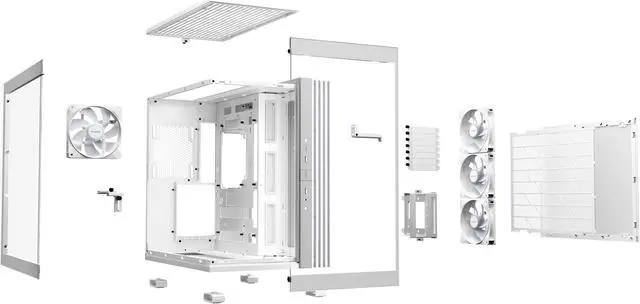 Alt view image 4 of 9 - be quiet! LIGHT BASE 600 LX White ABS / Steel / Tempered Glass ATX Mid Tower Case