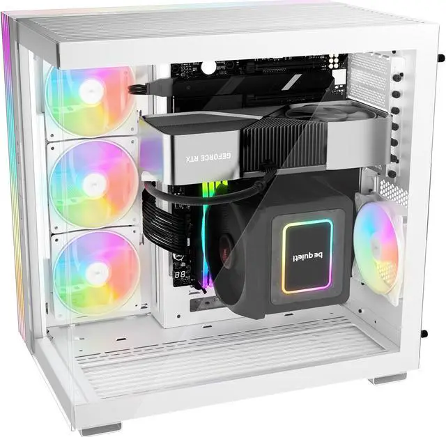 Alt view image 5 of 9 - be quiet! LIGHT BASE 600 LX White ABS / Steel / Tempered Glass ATX Mid Tower Case