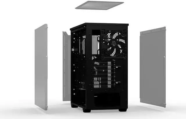 Alt view image 2 of 8 - be quiet! BG073 PURE BASE 501 Black ABS / Steel ATX Full Tower Computer Case