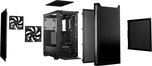 Alt view image 6 of 8 - be quiet! BG073 PURE BASE 501 Black ABS / Steel ATX Full Tower Computer Case