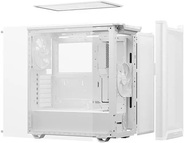 Alt view image 4 of 8 - be quiet! BG075 PURE BASE 501 Airflow White ABS / Steel ATX Full Tower Computer Case