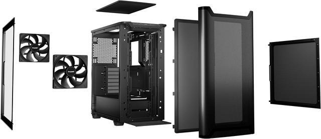 Alt view image 7 of 9 - be quiet! BGW74 PURE BASE 501 Airflow Black ABS / Steel / Tempered Glass ATX Full Tower Computer Case