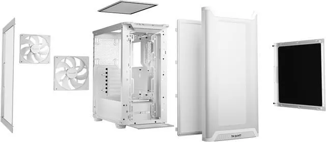 Alt view image 8 of 9 - be quiet! BGW75 PURE BASE 501 Airflow White ABS / Steel / Tempered Glass ATX Full Tower Computer Case