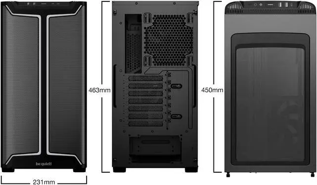 Alt view image 2 of 8 - be quiet! PURE Base 501 DX BGW76 Black ABS / Steel / Tempered Glass ATX Mid Tower Cases (Computer Cases - ATX Form)