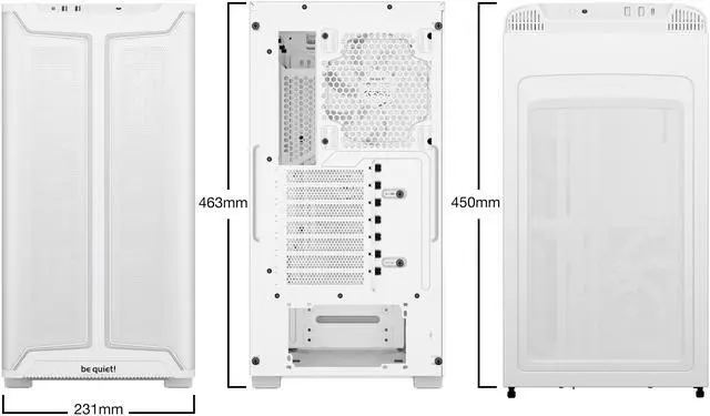 Alt view image 2 of 8 - be quiet! PURE Base 501 DX BGW77 White ABS / Steel / Tempered Glass ATX Mid Tower Cases (Computer Cases - ATX Form)