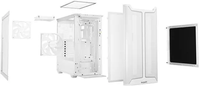 Alt view image 4 of 8 - be quiet! PURE Base 501 DX BGW77 White ABS / Steel / Tempered Glass ATX Mid Tower Cases (Computer Cases - ATX Form)