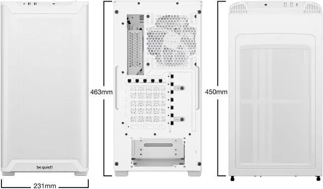 Alt view image 2 of 8 - be quiet! Pure base 501 LX BGW79 White ABS / Steel / Tempered Glass Cases (Computer Cases - ATX Form)