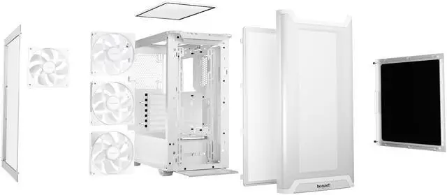Alt view image 4 of 8 - be quiet! Pure base 501 LX BGW79 White ABS / Steel / Tempered Glass Cases (Computer Cases - ATX Form)