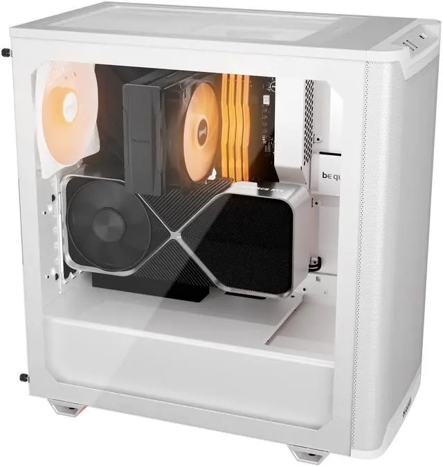 Alt view image 5 of 8 - be quiet! Pure base 501 LX BGW79 White ABS / Steel / Tempered Glass Cases (Computer Cases - ATX Form)