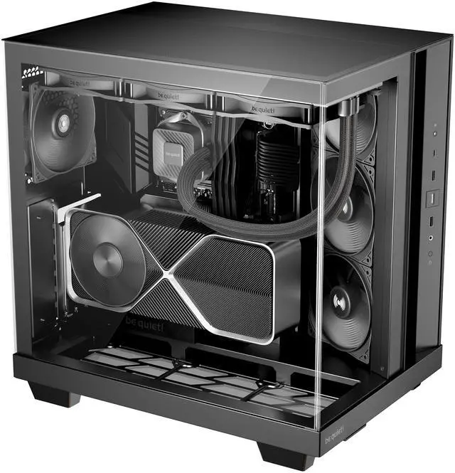 Alt view image 2 of 8 - be quiet! Light Base 500 Black Light Base 500 Black Black ABS / Steel / Tempered Glass ATX / M-ATX / Mini-ITX support BTF MB case