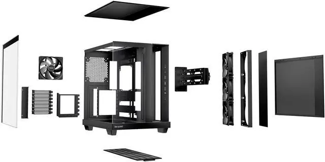 Alt view image 6 of 8 - be quiet! Light Base 500 Black Light Base 500 Black Black ABS / Steel / Tempered Glass ATX / M-ATX / Mini-ITX support BTF MB case