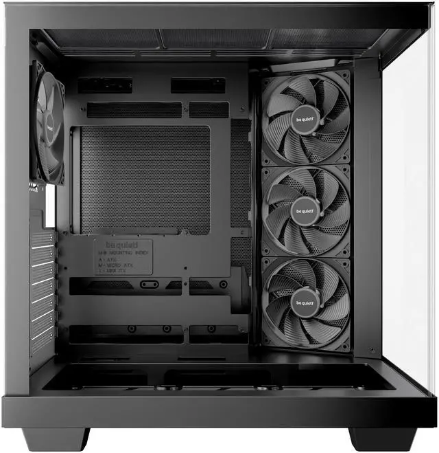 Alt view image 5 of 8 - be quiet! Light Base 500 Black Light Base 500 Black Black ABS / Steel / Tempered Glass ATX / M-ATX / Mini-ITX support BTF MB case