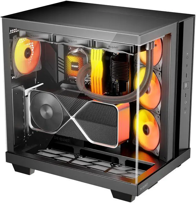 Alt view image 2 of 8 - be quiet! Light Base 500 LX Black Light Base 500 LX Black Black ABS / Steel / Tempered Glass ATX / M-ATX / Mini-ATX case