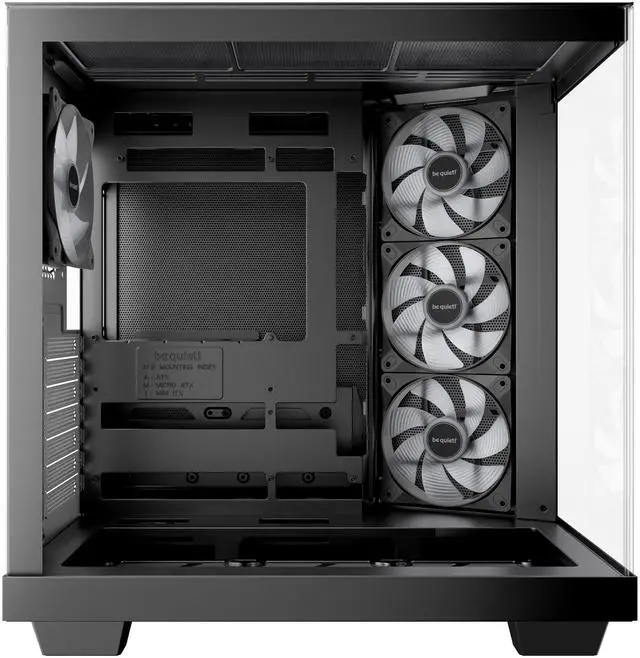 Alt view image 4 of 8 - be quiet! Light Base 500 LX Black Light Base 500 LX Black Black ABS / Steel / Tempered Glass ATX / M-ATX / Mini-ATX case