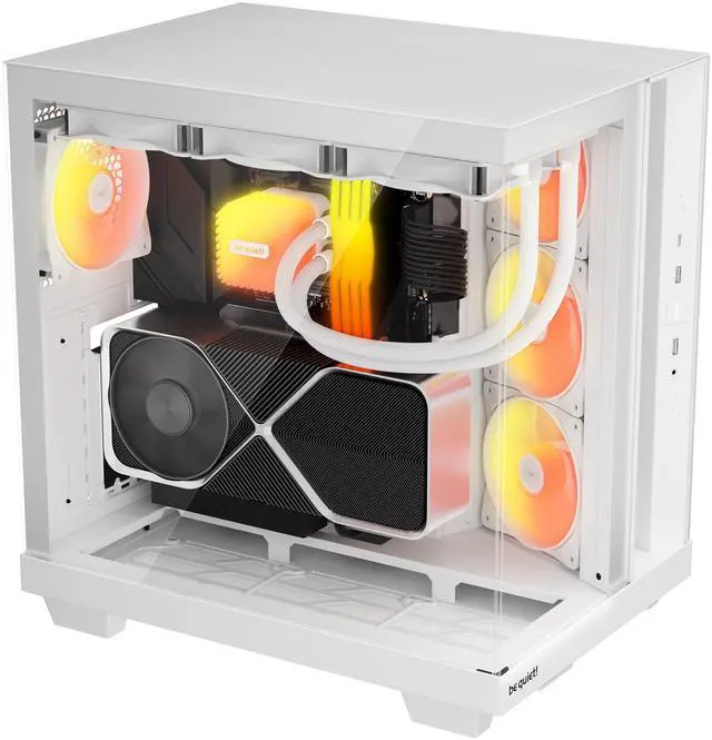 Alt view image 2 of 8 - Be Quiet Light Base 500 LX White Light Base 500 LX White White ABS / Steel / Tempered Glass ATX / M-ATX / Mini-ATX case
