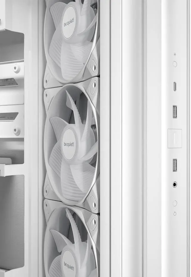 Alt view image 7 of 8 - Be Quiet Light Base 500 LX White Light Base 500 LX White White ABS / Steel / Tempered Glass ATX / M-ATX / Mini-ATX case