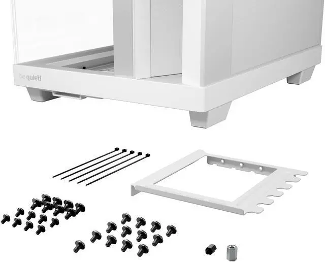 Alt view image 8 of 8 - Be Quiet Light Base 500 LX White Light Base 500 LX White White ABS / Steel / Tempered Glass ATX / M-ATX / Mini-ATX case