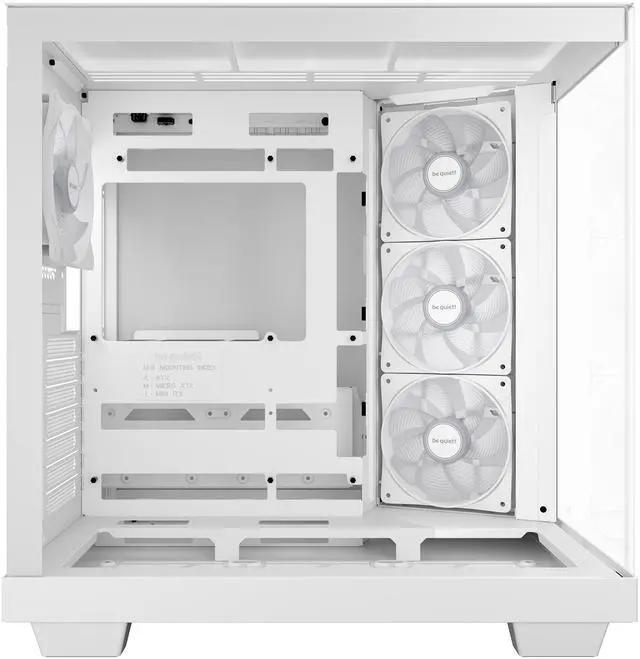 Alt view image 4 of 8 - Be Quiet Light Base 500 LX White Light Base 500 LX White White ABS / Steel / Tempered Glass ATX / M-ATX / Mini-ATX case