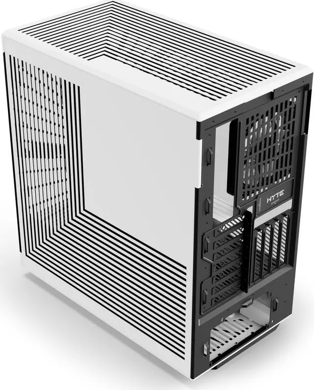 Alt view image 3 of 7 - HYTE Y40 Mainstream Vertical GPU Case ATX Mid Tower Gaming Case with PCI Express 4.0 x 16 Riser Cable Included, Black/White