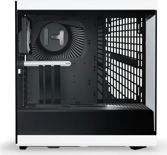 Alt view image 4 of 7 - HYTE Y40 Mainstream Vertical GPU Case ATX Mid Tower Gaming Case with PCI Express 4.0 x 16 Riser Cable Included, Black/White