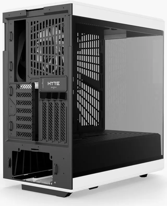 Alt view image 5 of 7 - HYTE Y40 Mainstream Vertical GPU Case ATX Mid Tower Gaming Case with PCI Express 4.0 x 16 Riser Cable Included, Black/White