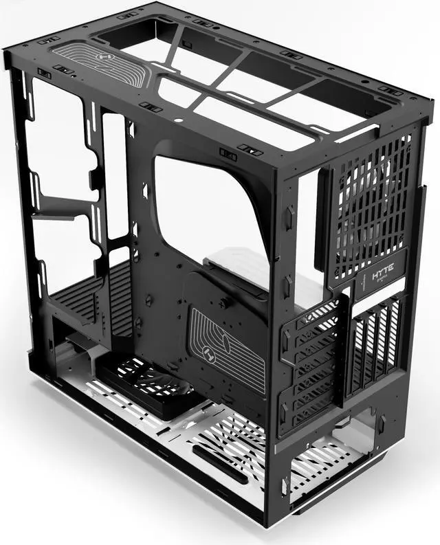 Alt view image 6 of 7 - HYTE Y40 Mainstream Vertical GPU Case ATX Mid Tower Gaming Case with PCI Express 4.0 x 16 Riser Cable Included, Black/White
