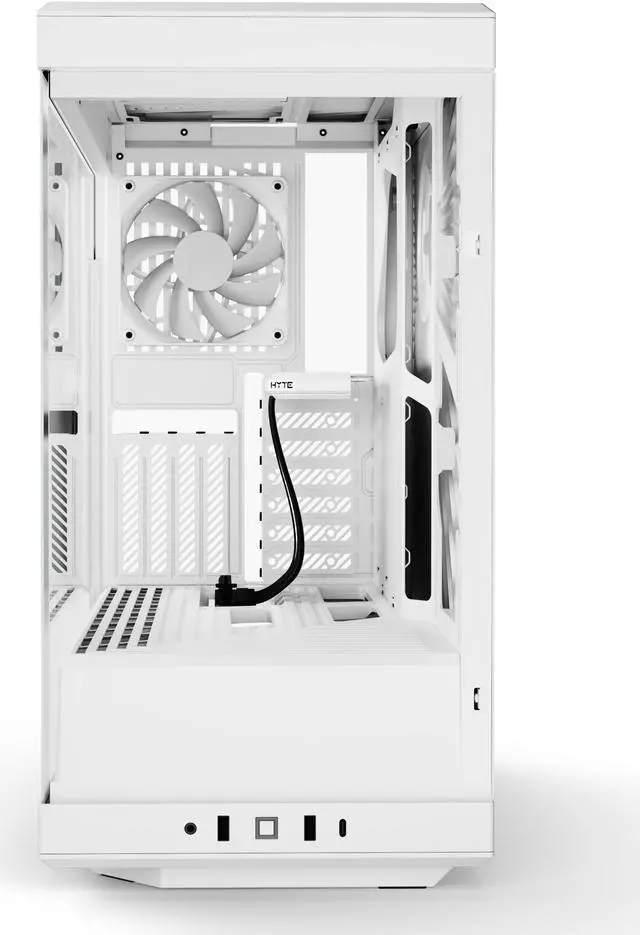 Alt view image 2 of 7 - HYTE Y40 Mainstream Vertical GPU Case ATX Mid Tower Gaming Case with PCI Express 4.0 x 16 Riser Cable Included, Snow White