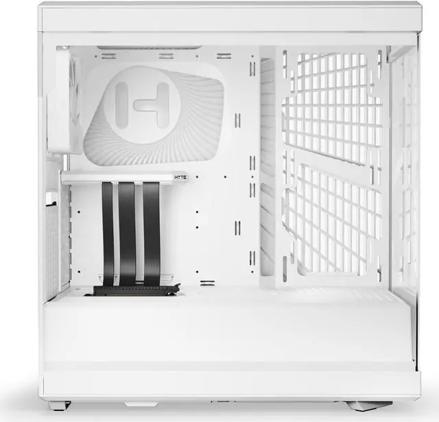 Alt view image 4 of 7 - HYTE Y40 Mainstream Vertical GPU Case ATX Mid Tower Gaming Case with PCI Express 4.0 x 16 Riser Cable Included, Snow White
