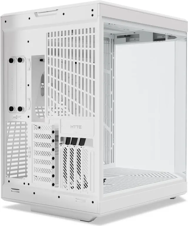 Alt view image 4 of 7 - HYTE Y70 CS-HYTE-Y70-WW Dual Chamber Mid-Tower ATX Case with PCIe 4.0 Express Riser Cable Included, Snow White