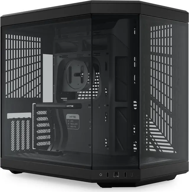 Main image of HYTE Y70 CS-HYTE-Y70-B Dual Chamber Mid-Tower ATX Case with PCIe 4.0 Express Riser Cable Included, Black