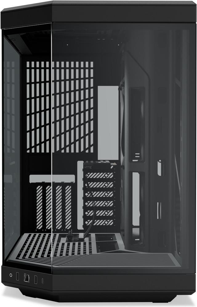 Alt view image 2 of 7 - HYTE Y70 CS-HYTE-Y70-B Dual Chamber Mid-Tower ATX Case with PCIe 4.0 Express Riser Cable Included, Black