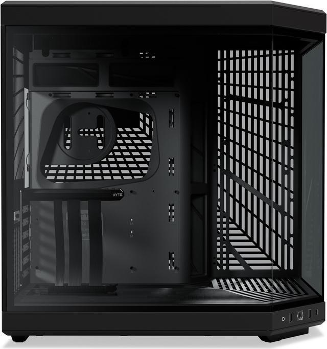 Alt view image 3 of 7 - HYTE Y70 CS-HYTE-Y70-B Dual Chamber Mid-Tower ATX Case with PCIe 4.0 Express Riser Cable Included, Black