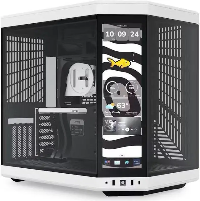 Main image of HYTE Y70 touch infinite Dual Chamber ATX Mid Tower Modern Aesthetic Case With Integrated 2.5K LCD Touchscreen - Panda