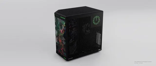Alt view image 5 of 7 - HYTE Y70 Persona 3 Reload Official Licensed - Mid-Tower ATX Gaming PC Desktop Case - Panoramic Tempered Glass - Dual Chamber - High Airflow Chassis - PCIE 4.0 Riser Cable Included - Black