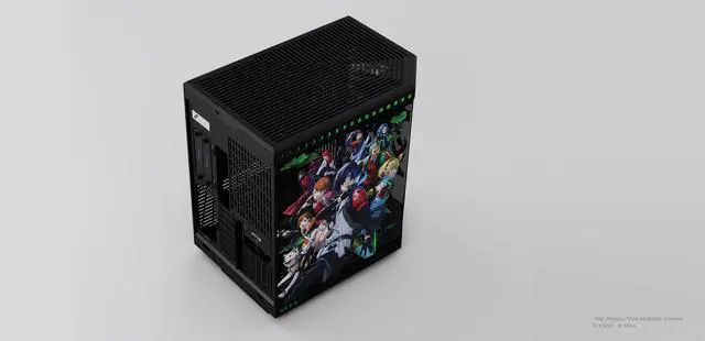 Alt view image 7 of 7 - HYTE Y70 Persona 3 Reload Official Licensed - Mid-Tower ATX Gaming PC Desktop Case - Panoramic Tempered Glass - Dual Chamber - High Airflow Chassis - PCIE 4.0 Riser Cable Included - Black