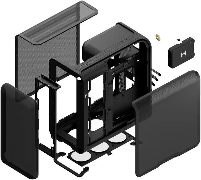Alt view image 11 of 11 - HYTE CS-HYTE-X50A-BB Black ABS / Steel ATX Mid Tower Case (Computer Cases - ATX Form)