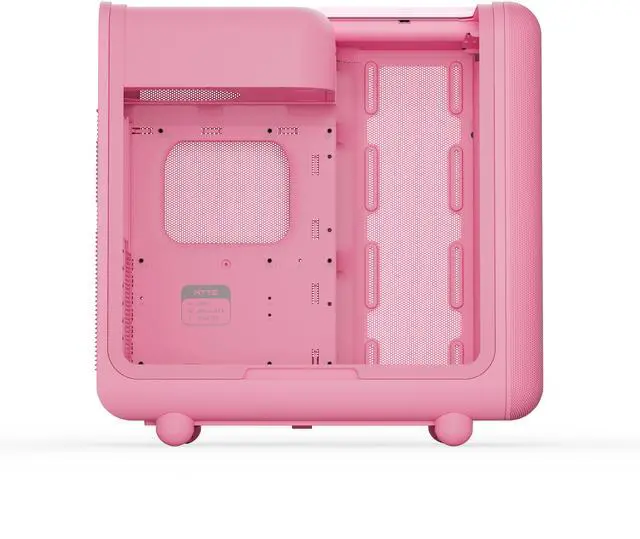 Alt view image 4 of 11 - HYTE CS-HYTE-X50G-SM Pink ABS / Steel / Tempered Glass ATX Mid Tower Case (Computer Cases - ATX Form)